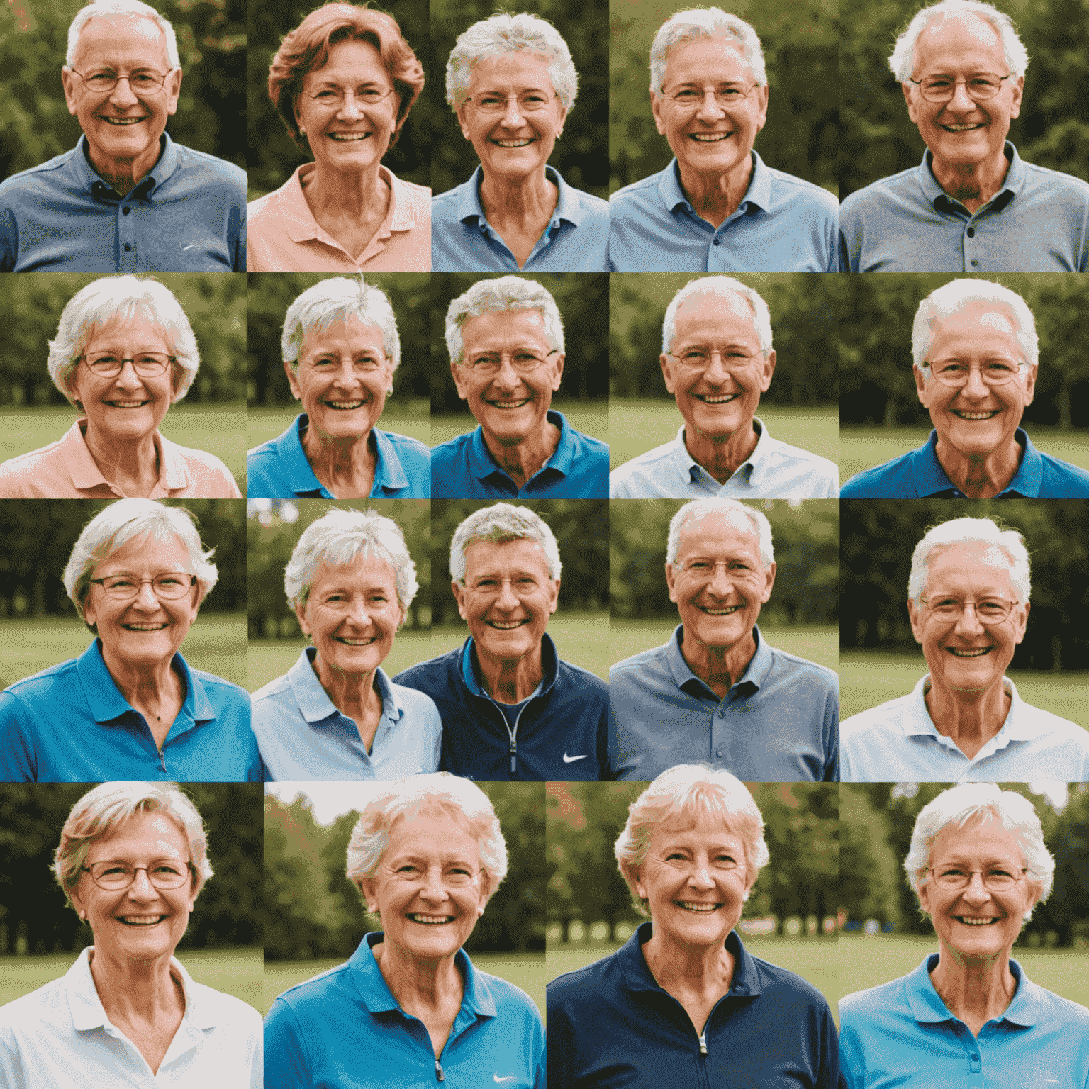 Collage von lächelnden Menschen verschiedenen Alters aus Wittnau, die ihre Fitness-Erfolge feiern